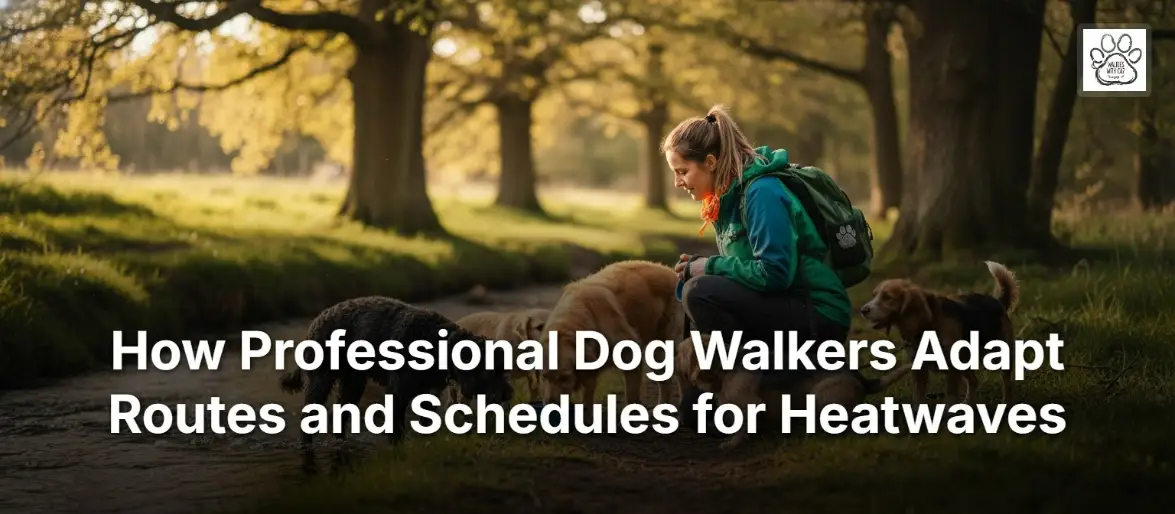 How Professional Dog Walkers Adapt Routes and Schedules for Heatwaves